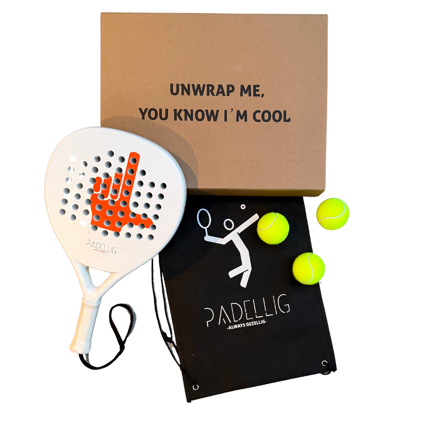 Padelracket Padellig 3K Loser edition – Inclusief tas & 3 ballen