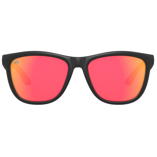 Padelbril - Fire - Matte black frame | orange lens