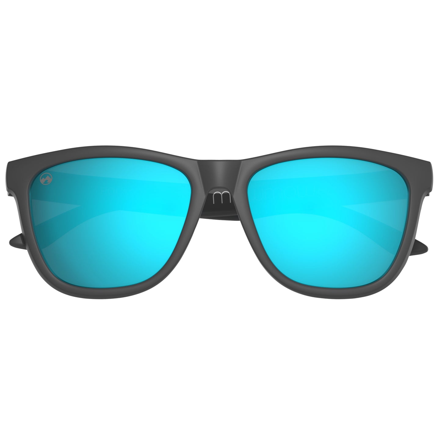 Padelbril - Polar - Matte dark grey frame | ice blue lens