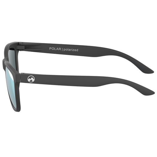 Padelbril - Polar - Matte dark grey frame | ice blue lens