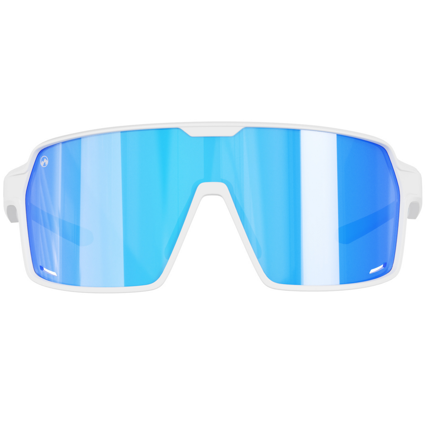 Padelbril - Titan - Matte white frame | blue lens
