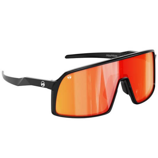 Padelbril - Viking - Matt black frame | orange red