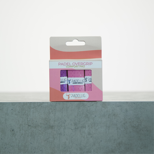 Padellig PADEL PASTEL overgrip giftbox - Overgrip - Grip - Griptape - Comfort Pro - Padel - Overgrip tennis - Overgrip padel - Roze/Lila, Paars, Roze/Lila- 3 stuks