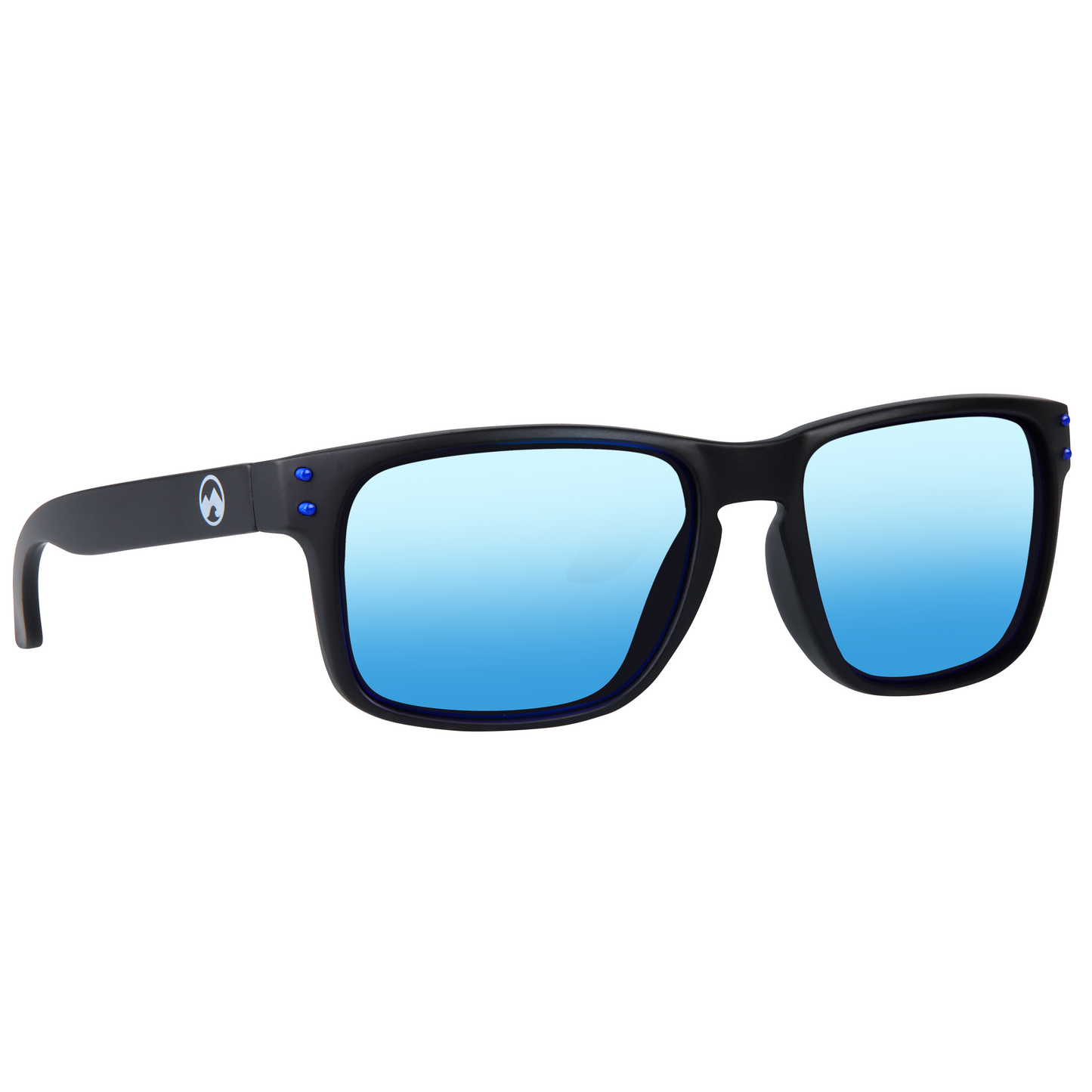 Padelbril - Slide - Matte black frame | ice blue lens