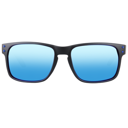 Padelbril - Slide - Matte black frame | ice blue lens