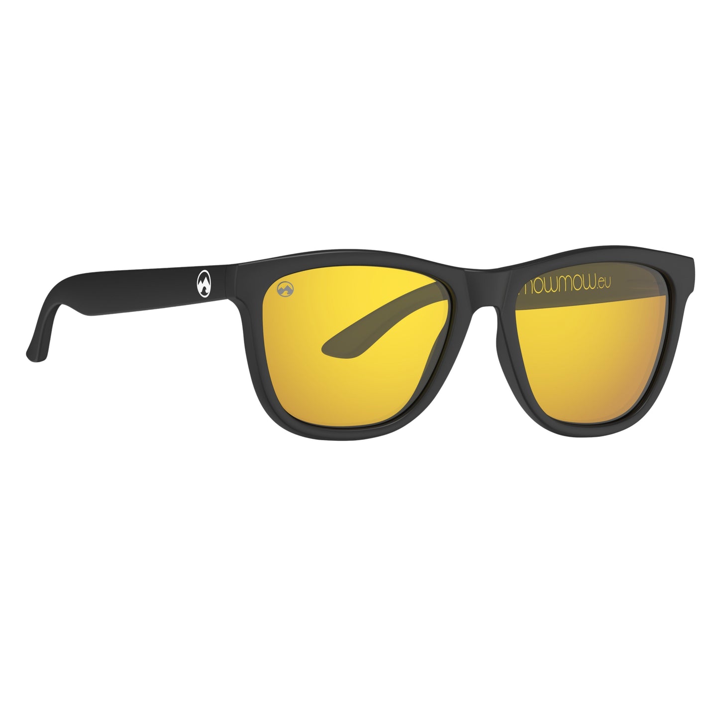 Padelbril - Honey - Matte black frame | gold lens