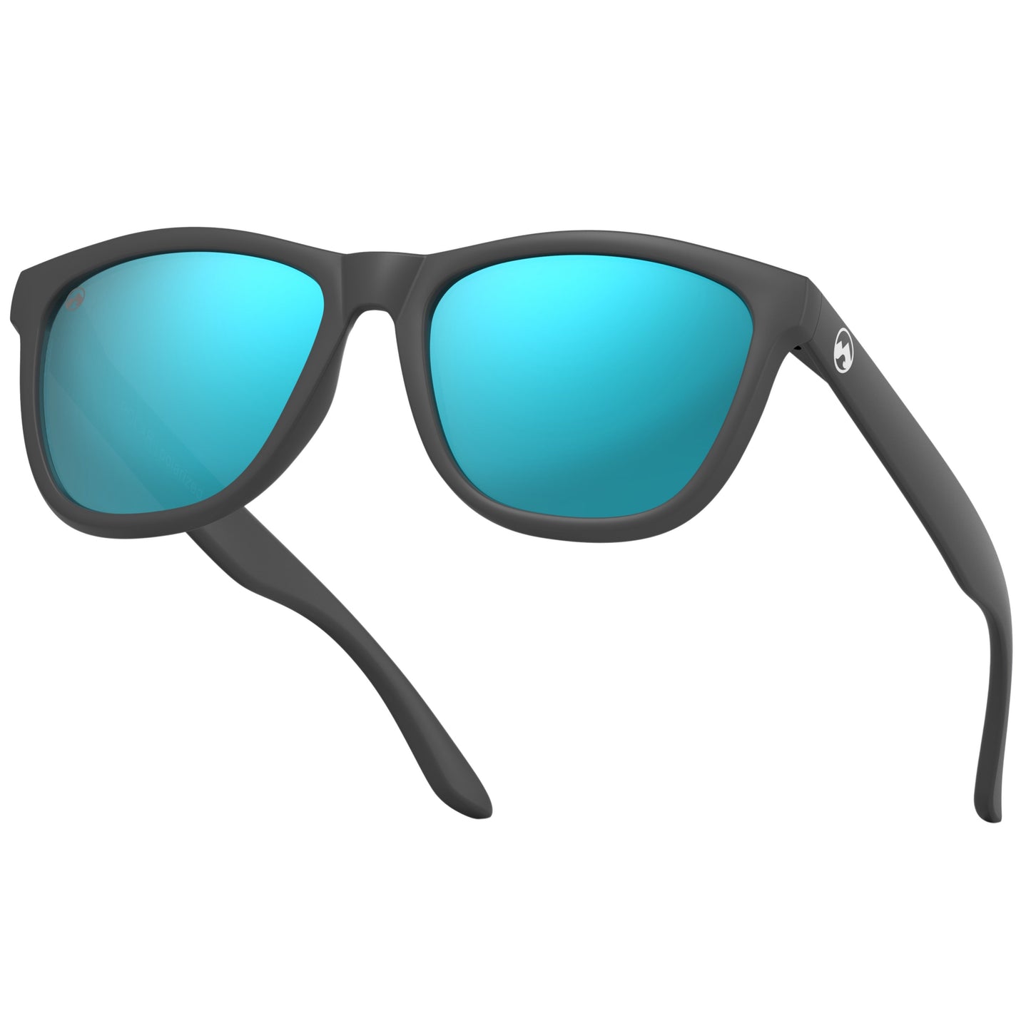 Padelbril - Polar - Matte dark grey frame | ice blue lens