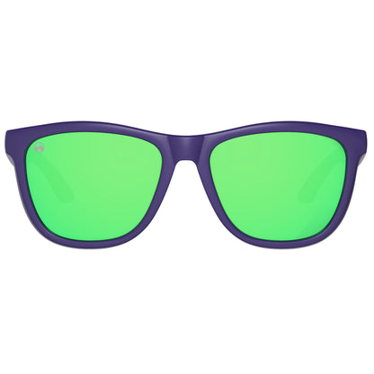 Padelbril - Jade - Matte dark navy blue frame | green lens