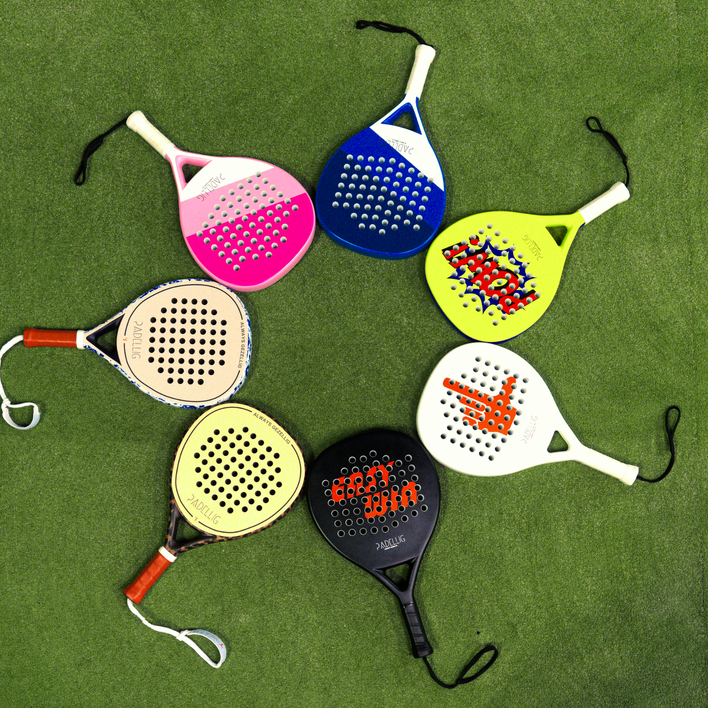 Padelracket Padellig Full Carbon Loser edition – Inclusief tas & 3 ballen