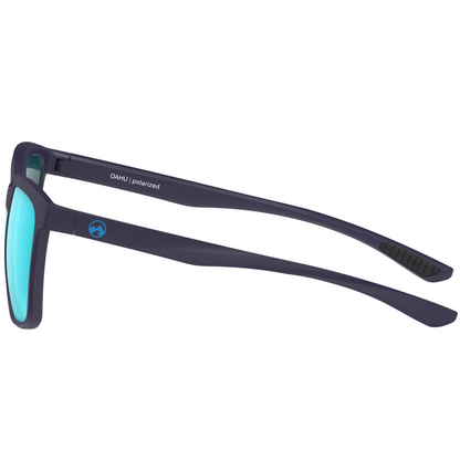 Padelbril - Oahu - Matte dark navy frame | ice blue lens