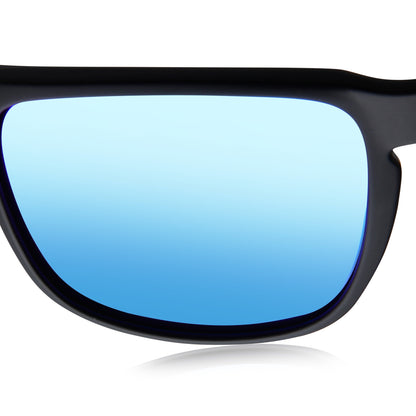 Padelbril - Slide - Matte black frame | ice blue lens