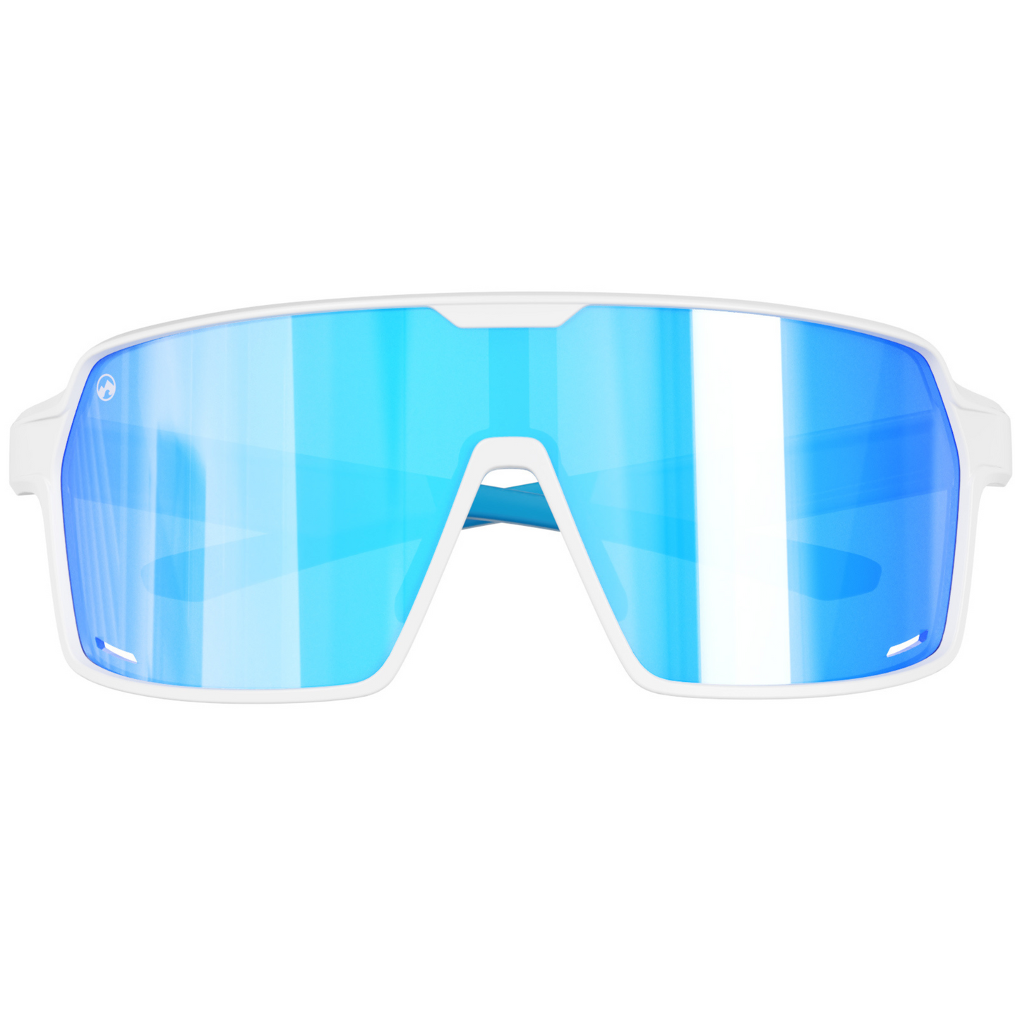 Padelbril - Titan - Matte white frame | blue lens
