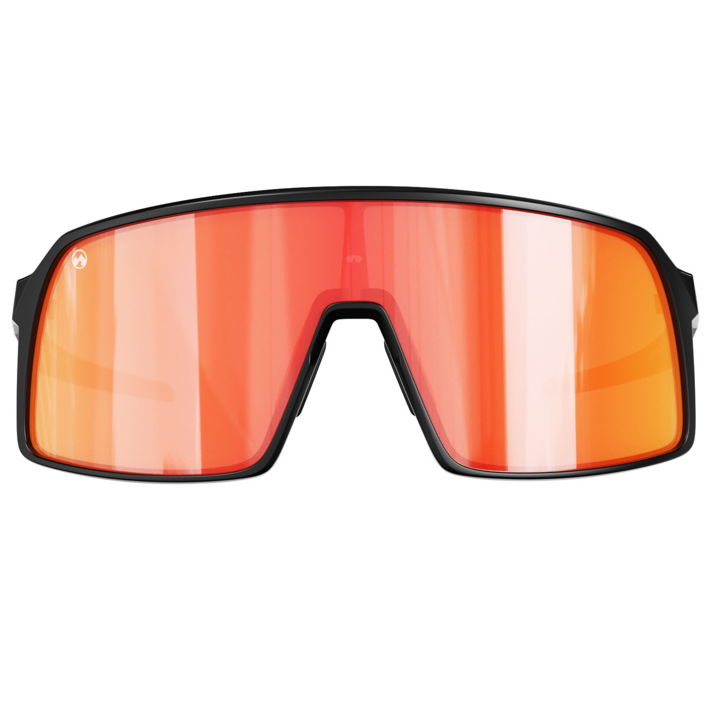 Padelbril - Viking - Matt black frame | orange red