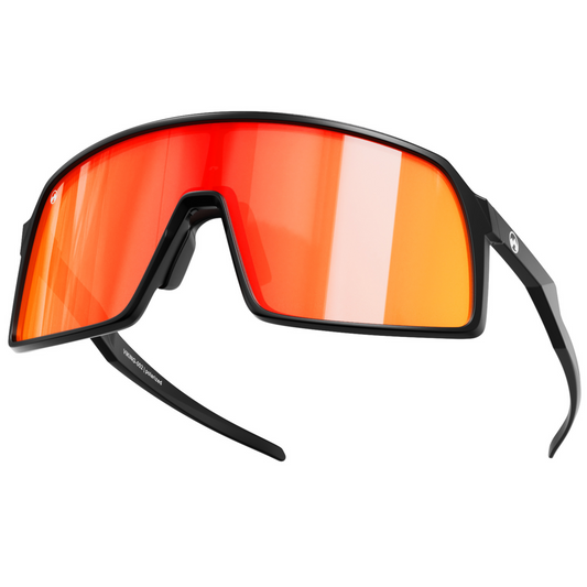 Padelbril - Viking - Matt black frame | orange red